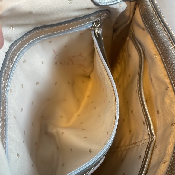 Quilted Metallic Champagne Kate Spade Purse - Picture 10 of 15